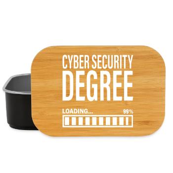 Étudiant en cybersécurité Ingénieur en cybersécurité - Boîte à goûter - noir - Devant