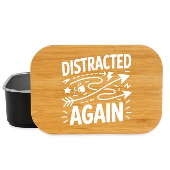 Distracted Again ADHS Chaos - Lunch Box - Schwarz - Vorne