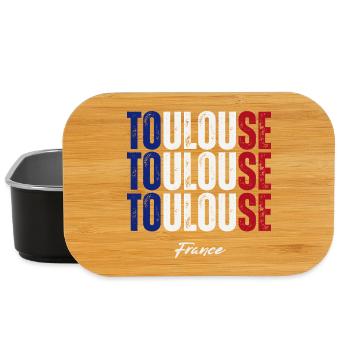 Toulouse France, I love Toulouse - Lunch Box - black - Front