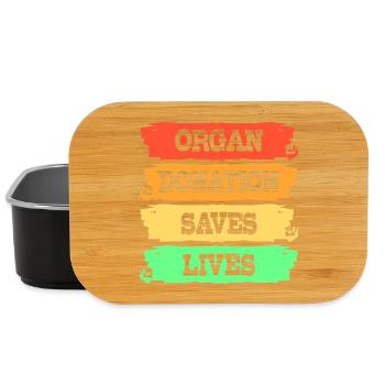 Leber Organspender Leberspende Organ Spender - Lunch Box - Schwarz - Vorne