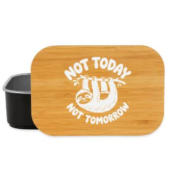 Prokrastinati Faulheit Nicht heute, nicht morgen - Lunch Box - Schwarz - Vorne