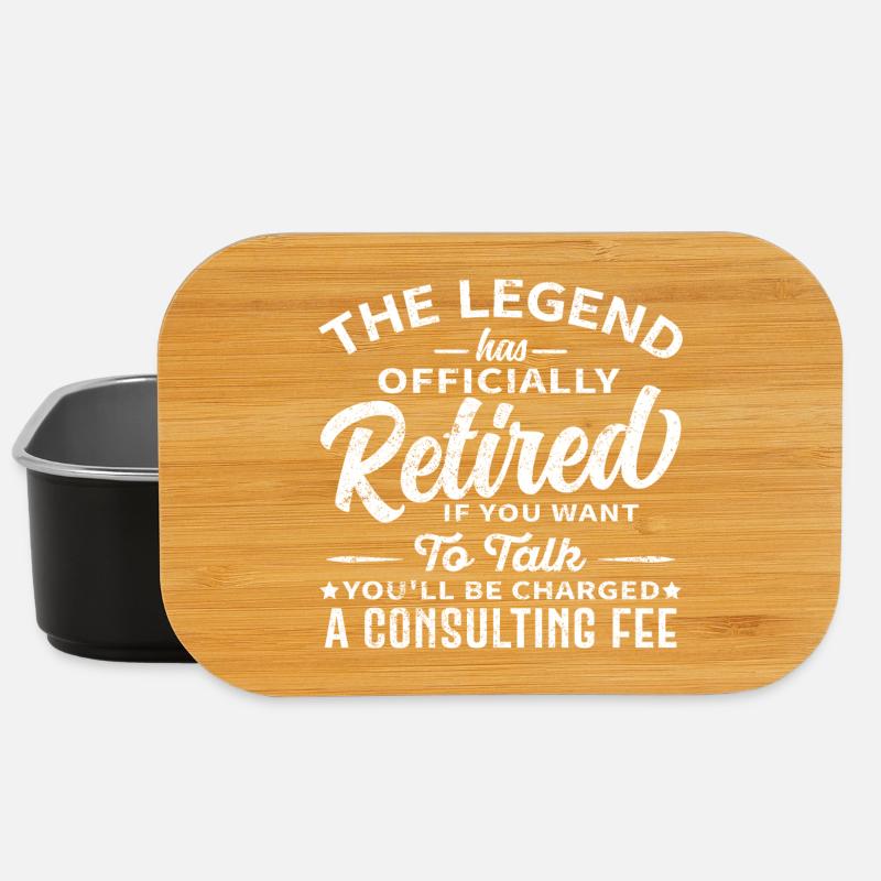 Funny Retired Legend Consulting Fee - Lunch Box - black