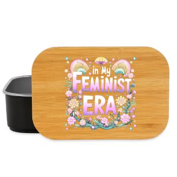 À mon époque féministe - psychédélique - Boîte à goûter - noir - Devant