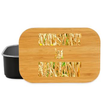 Herbst Schrift - Lunch Box - Schwarz - Vorne
