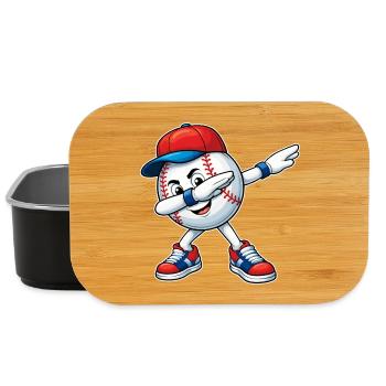 Dabbing Baseball - Lunch Box - black - Front