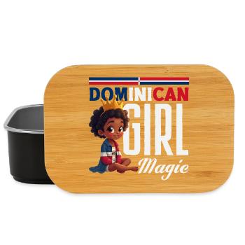 Drapeau de la République dominicaine Dom Rep Pride - Boîte à goûter - noir - Devant