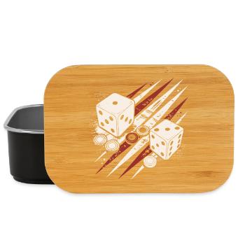 Backgammon | Jeu de société | Don - Boîte à goûter - noir - Devant