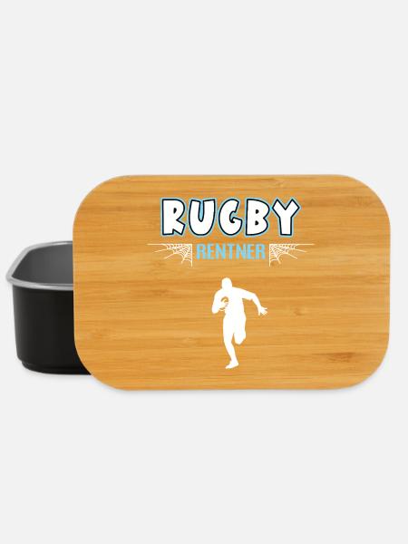 Rugby Player Rugby Player Pensioner Pension Retirement - Lunch Box - black