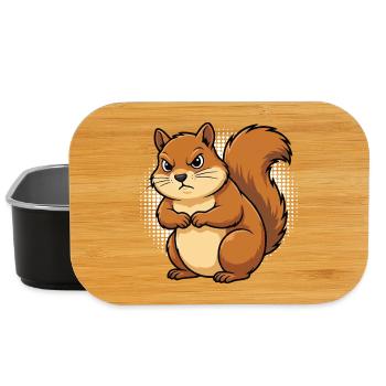 Eichhörnchen Eichhorn Eichhörnchenliebhaber Nager - Lunch Box - Schwarz - Vorne