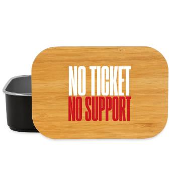 No Ticket No Service IT Support Ticketing - Lunch Box - black - Front
