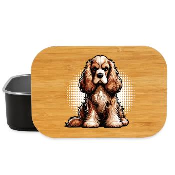 Cocker Spaniel Cocker Dog Cocker Spaniel Owner - Lunch Box - black - Front
