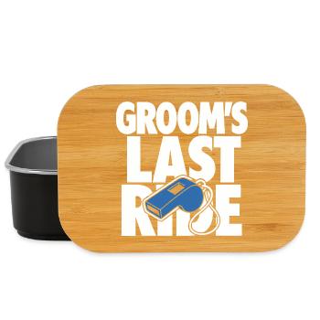 Groom’s Last Ride Whistle Design - Lunch Box - Schwarz - Vorne