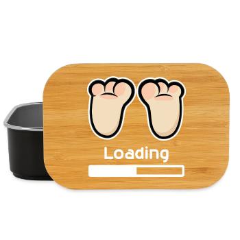 Loading... - Lunch Box - black - Front