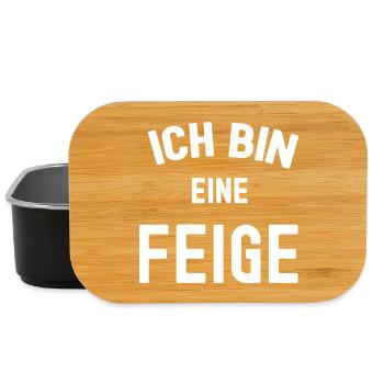 ICH BIN EINE FEIGE Karneval Kostüm Figs Feigen - Lunch Box - Schwarz - Vorne