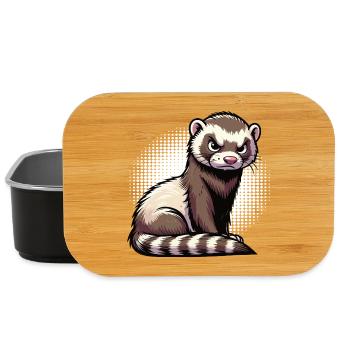 Frettchen Frettchenhalter Frettchenbesitzer - Lunch Box - Schwarz - Vorne