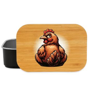 Poulets Poulet Amoureux des poules Coq Propriétaire de poulets - Boîte à goûter - noir - Devant