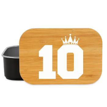 Royal Ten with Crown - Lunch Box - black - Front