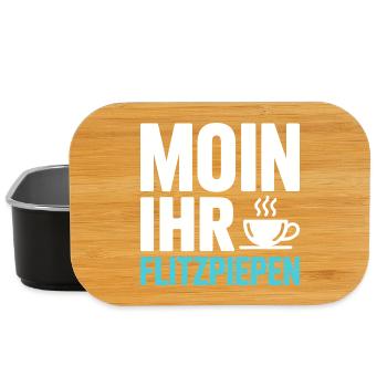 Moin Ihr Flitzpiepen Norddeutsch Hamburg Büro Moin - Lunch Box - Schwarz - Vorne