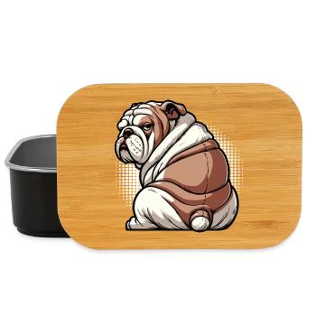 English Bulldog Bully Bully Owner Bullyfan - Lunch Box - black - Front
