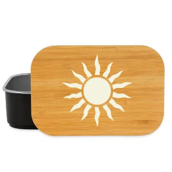 Sun with ray frame - Lunch Box - black - Front