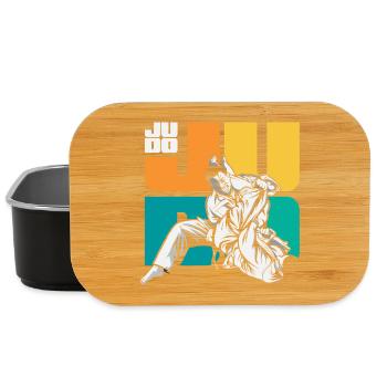 Judo Martial Arts Judoka Ground Fighting Training - Lunch Box - black - Front