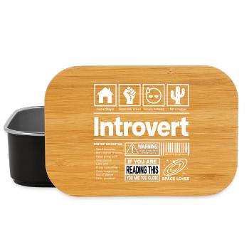 Introvert Funny Homebody Personal Space - Lunch Box - black - Front