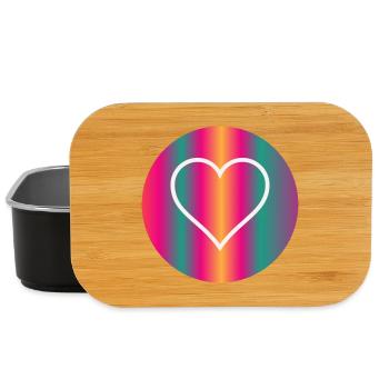 HEART - Lunch Box - black - Front