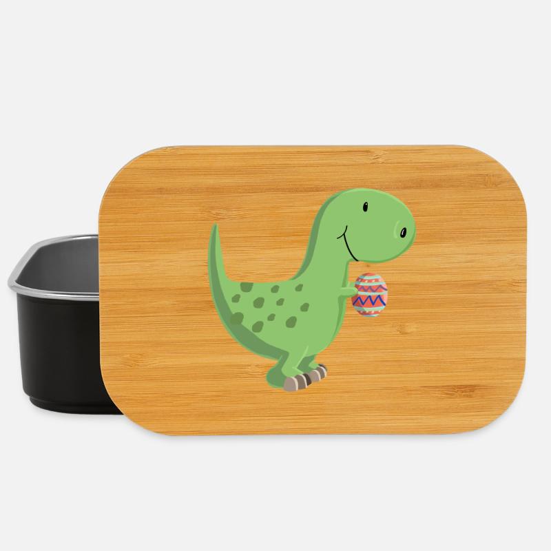 Dino with egg - Lunch Box - black