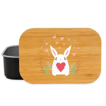 eastern hase ostern häschen rabbit ohren cute LOL - Lunch Box - Schwarz - Vorne