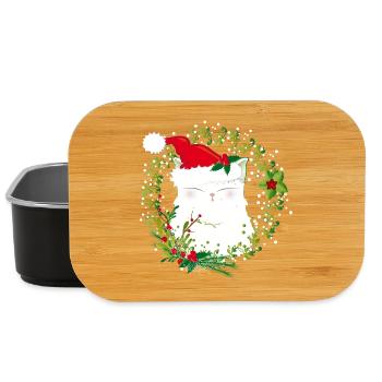 Chat de noel - Boîte à goûter - noir - Devant