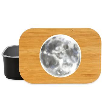 Nuit de pleine lune lune - Boîte à goûter - noir - Devant