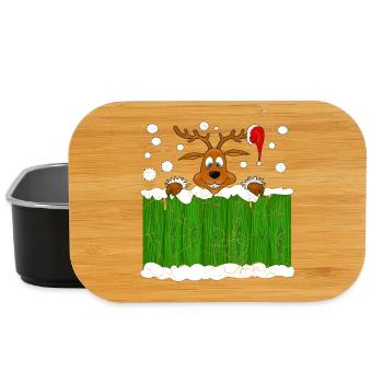 Christmas Reindeer - Lunch Box - black - Front