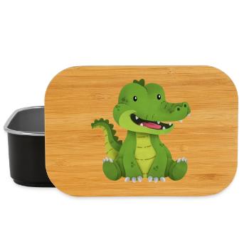 Krokodil - Lunch Box - Schwarz - Vorne