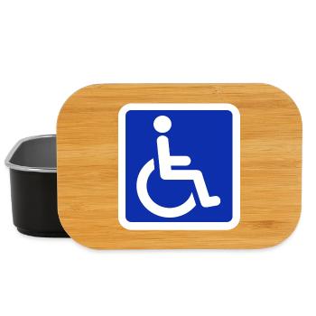 Standard Wheelchair Symbol for the Disabled # - Lunch Box - black - Front