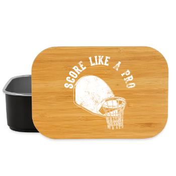 Basketball Slogan - Lunch Box - black - Front