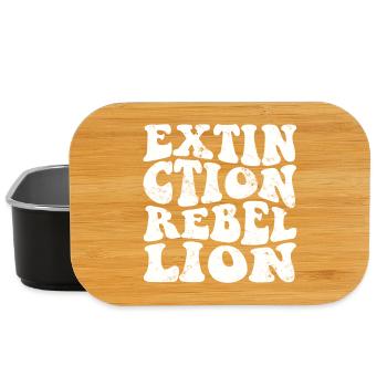 Extinction Rebellion Retro weiss - Lunch Box - Schwarz - Vorne