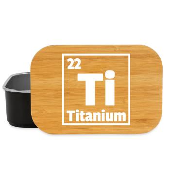 Titanium Ti Periodic Table of Elements - Lunch Box - Schwarz - Vorne