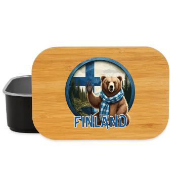 Finland - Finnland - Suomi - Lunch Box - Schwarz - Vorne