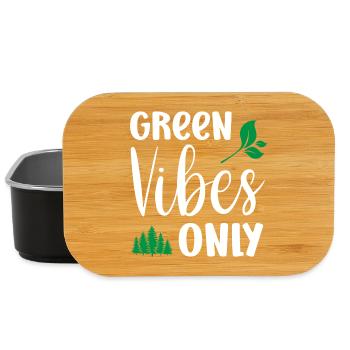 Nur grüne Vibes - Lunch Box - Schwarz - Vorne