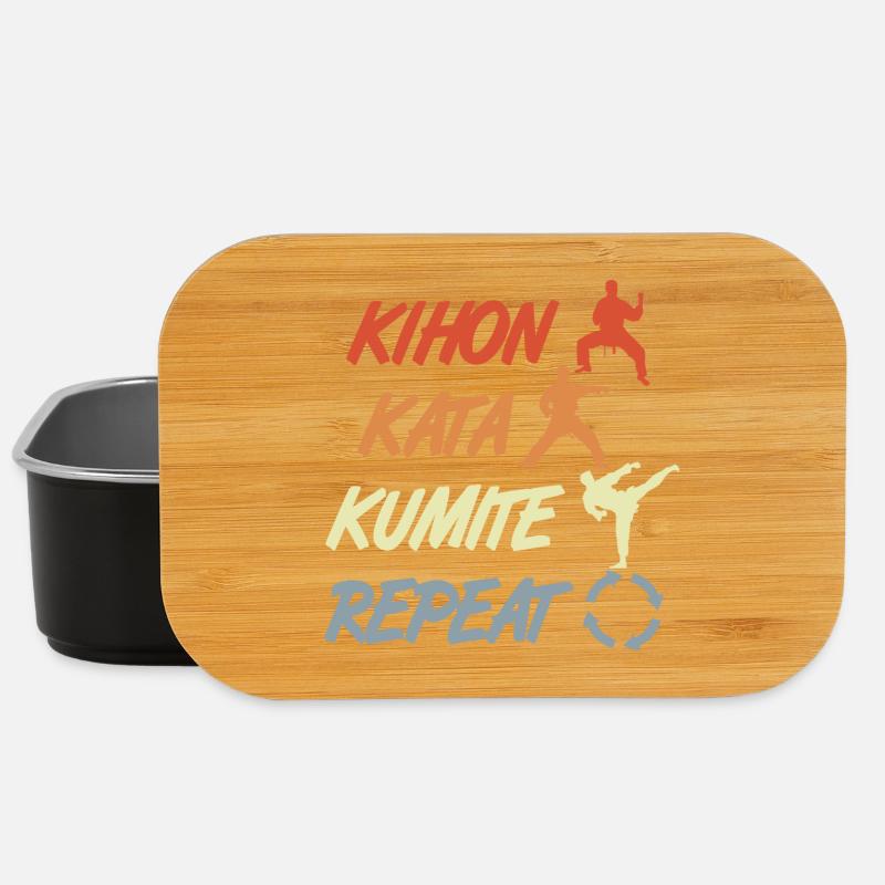 Säulen des Karate - Lunch Box - Schwarz