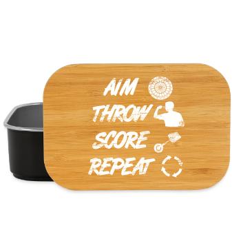 aiming, throwing, pointing, repeating - Lunch Box - black - Front