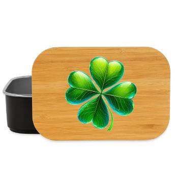Four-leaf clover - Lunch Box - black - Front