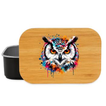 Eule - Lunch Box - Schwarz - Vorne