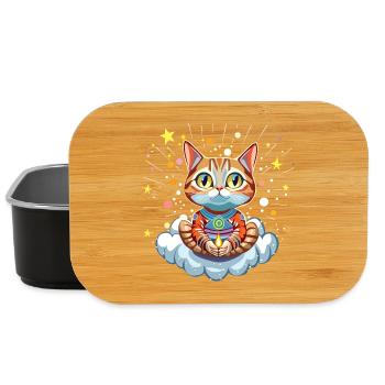 Mysterious Astral Cat - Lunch Box - black - Front