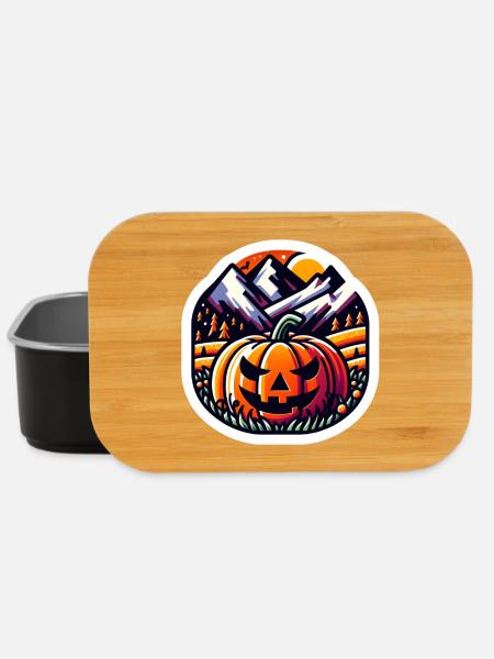 Halloween à la citrouille - Boîte à goûter - noir
