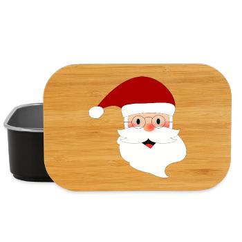 PÈRE NOËL. NOËL. JOYEUX NOËL. MERRY CHRISTMAS - Boîte à goûter - noir - Devant