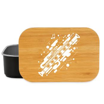 Flute Street Art - Lunch Box - black - Front