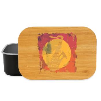 Saxophon Vaporwave - Lunch Box - Schwarz - Vorne