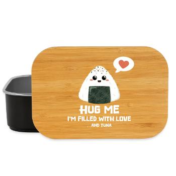 Hug me - Onigiri filled with love and tuna - Lunch Box - Schwarz - Vorne