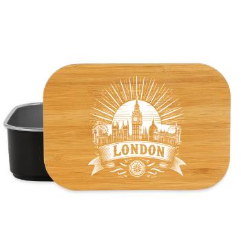 London Shirt Design with Big Ben - Lunch Box - black - Front